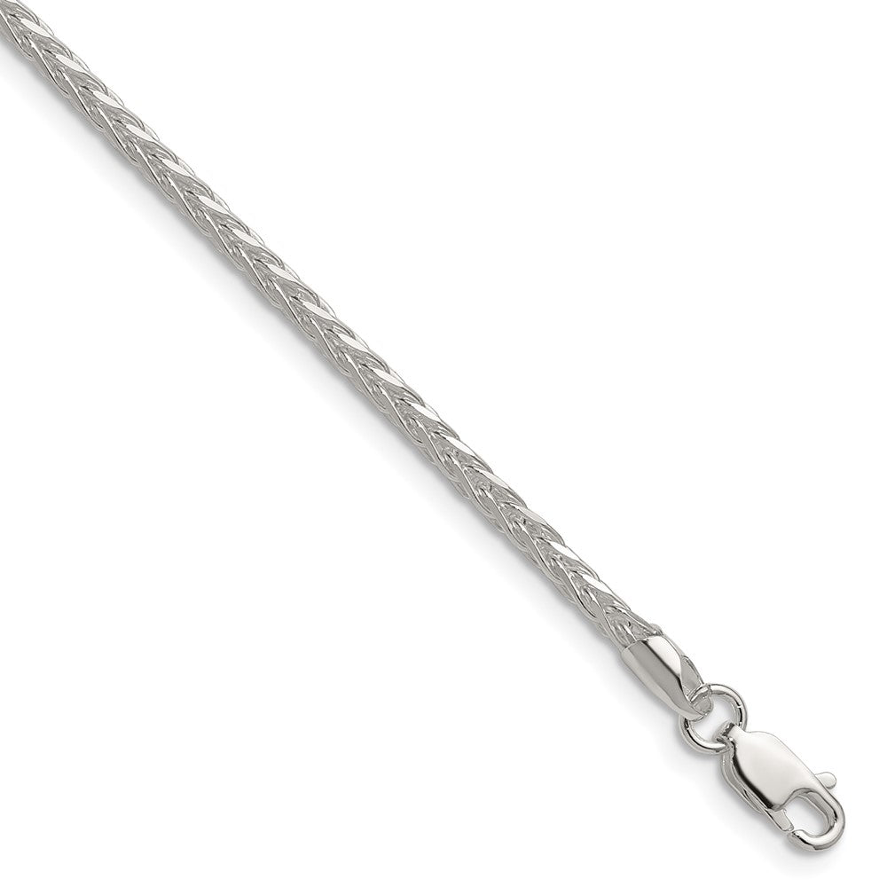 Sterling Silver 2.5mm 8 Sided D/C Double Spiga ChainQDDS060