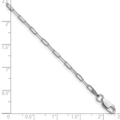 Sterling Silver Rhodium-plated 2.15mm D/C Forzantine Chain QDFC060R-8