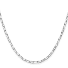 Sterling Silver Rhodium-plated 3.15mm D/C Forzantine ChainQDFC080R