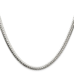 Sterling Silver Polished 5.1mm Double Oval Flat ChainQDOF100