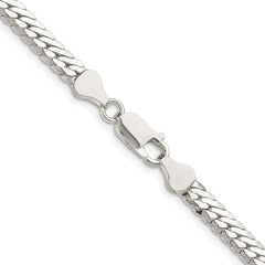 Sterling Silver Polished 5.1mm Double Oval Flat ChainQDOF100