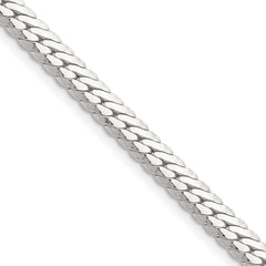 Sterling Silver Polished 5.1mm Double Oval Flat ChainQDOF100