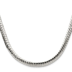 Sterling Silver Polished 6.25mm Double Oval Flat ChainQDOF120