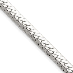 Sterling Silver Polished 6.25mm Double Oval Flat ChainQDOF120