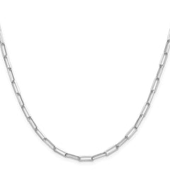Sterling Silver 3.1mm D/C Paperclip ChainQDPC080