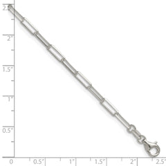 Sterling Silver 3.1mm D/C Paperclip Chain QDPC080-8