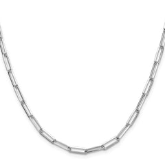 Sterling Silver 3.5mm D/C Paperclip ChainQDPC100