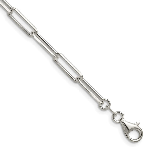 Sterling Silver 4.4mm D/C Paperclip ChainQDPC120