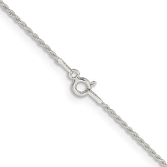 Sterling Silver 1.3mm Solid Rope ChainQDR025