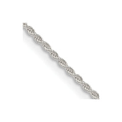 Sterling Silver 1.3mm Solid Rope ChainQDR025