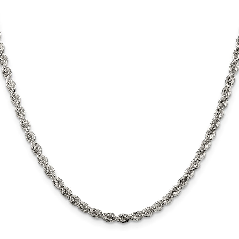 Sterling Silver 3mm Solid Rope ChainQDR060