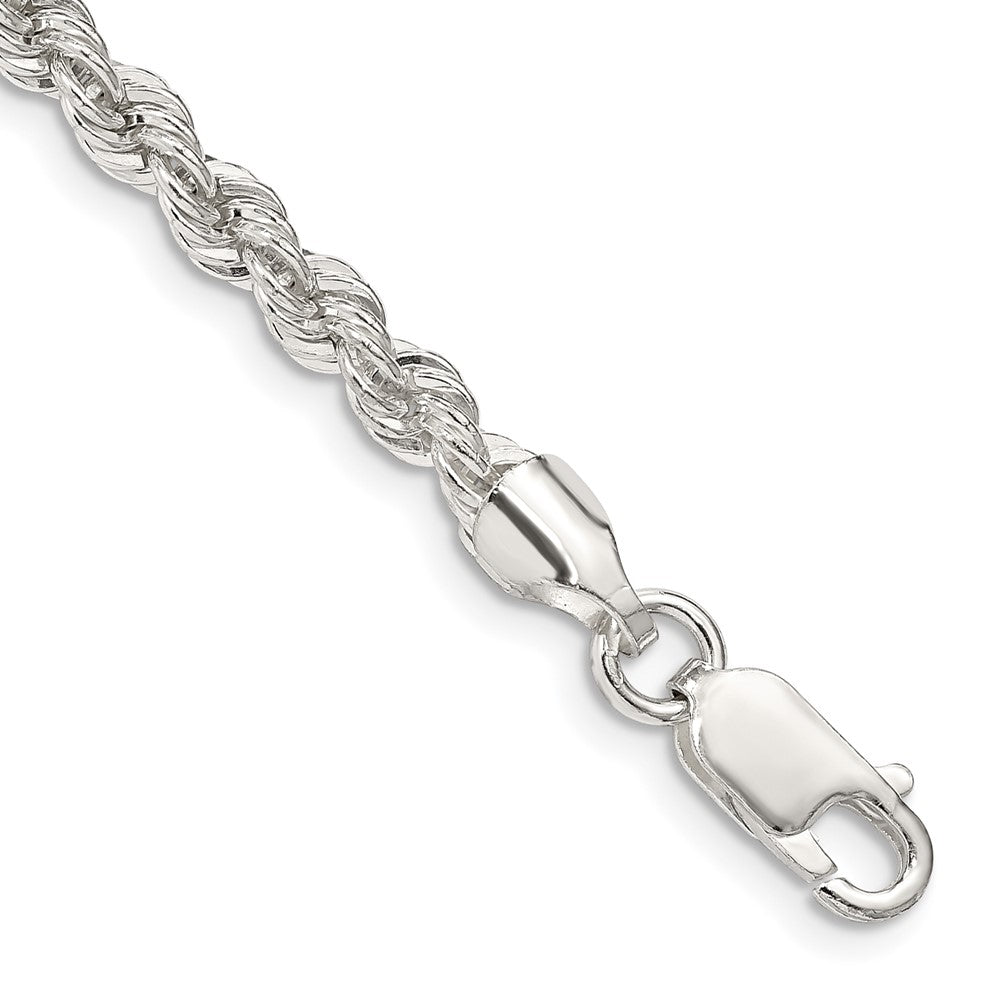 Sterling Silver 4.3mm Solid Rope Chain QDR080-8