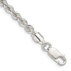 Sterling Silver 4.3mm Solid Rope Chain QDR080-8