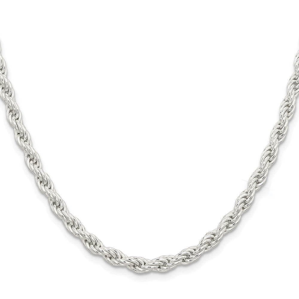 Sterling Silver 5mm Solid Rope ChainQDR100