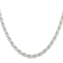 Sterling Silver 5mm Solid Rope ChainQDR100