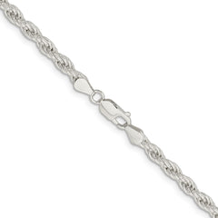 Sterling Silver 5mm Solid Rope ChainQDR100