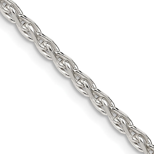Sterling Silver 2.75mm Diamond-cut Spiga ChainQDS080