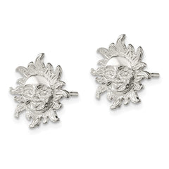 QE118 Sterling Silver Sun Mini Earrings