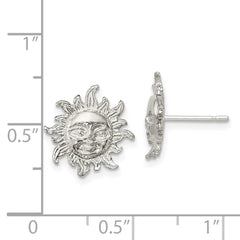 QE118 Sterling Silver Sun Mini Earrings
