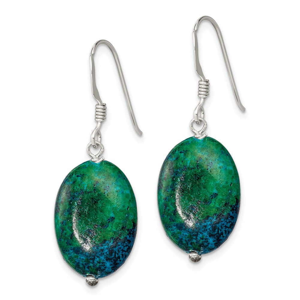 QE12837 Sterling Silver Serpentine Earrings