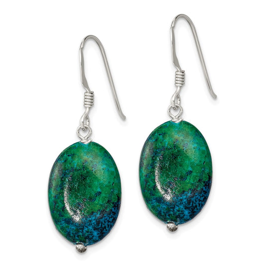 QE12837 Sterling Silver Serpentine Earrings