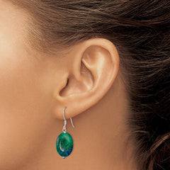 QE12837 Sterling Silver Serpentine Earrings