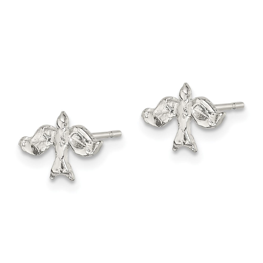 QE129 Sterling Silver Dove Mini Earrings