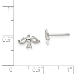QE129 Sterling Silver Dove Mini Earrings
