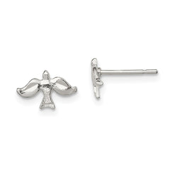 QE129 Sterling Silver Dove Mini Earrings