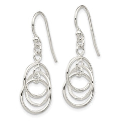 QE14403 Sterling Silver Polished Dangle Earrings