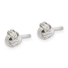 QE14568 Sterling Silver Knot Post Earrings