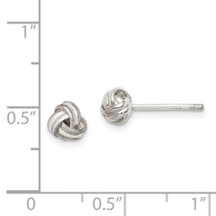 QE14568 Sterling Silver Knot Post Earrings