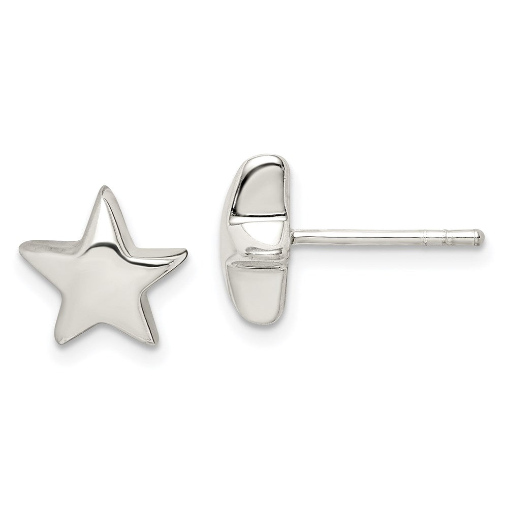 QE1636 Sterling Silver Star Earrings