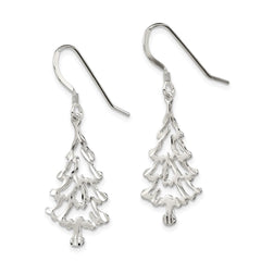 QE3341 Sterling Silver Christmas Tree Earrings