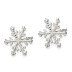 QE3367 Sterling Silver Snowflake Post Earrings