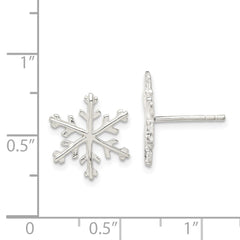 QE3367 Sterling Silver Snowflake Post Earrings