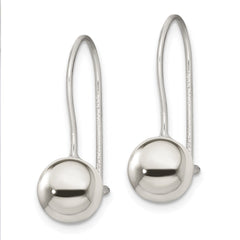 QE3479 Sterling Silver 8mm Ball Earrings