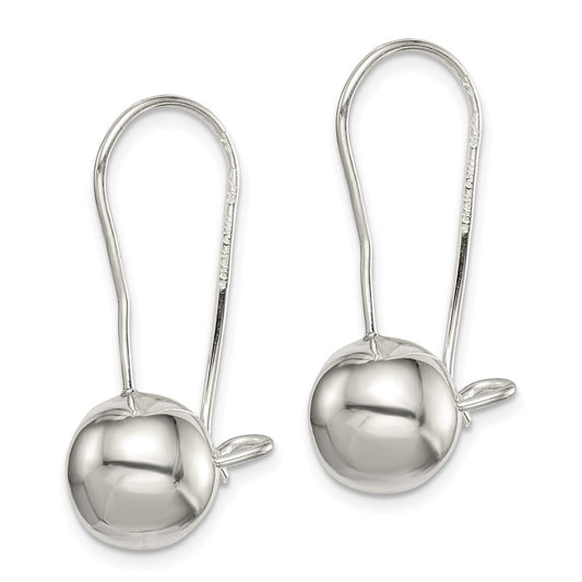 QE3480 Sterling Silver 10mm Ball Earrings