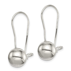 QE3480 Sterling Silver 10mm Ball Earrings