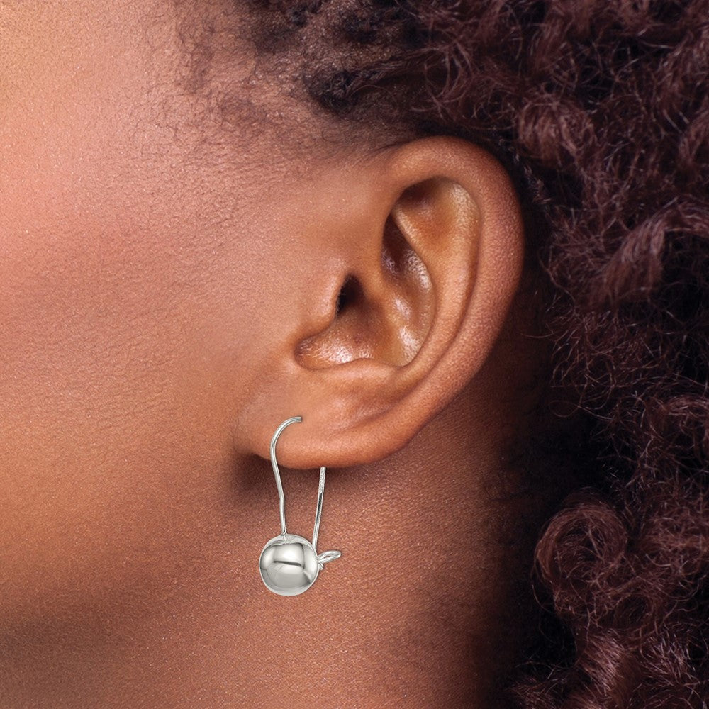 QE3480 Sterling Silver 10mm Ball Earrings