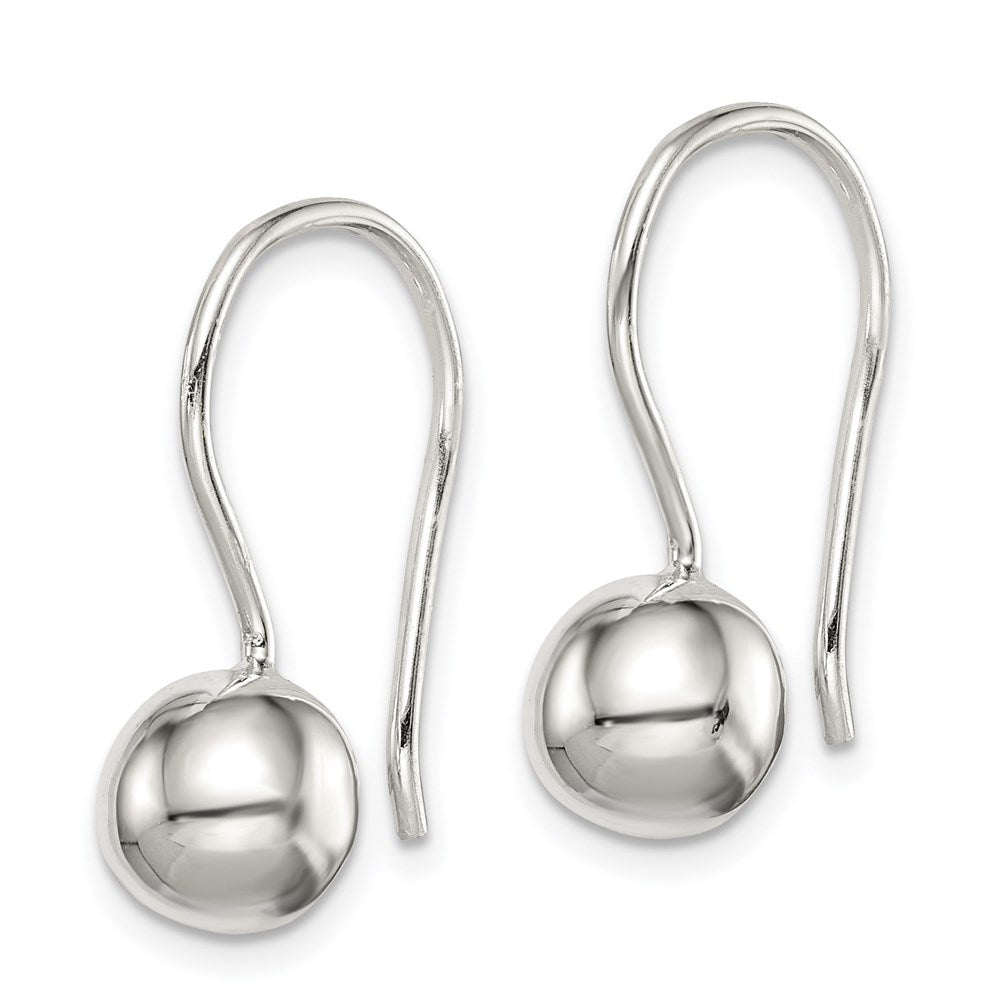 QE3484 Sterling Silver 8mm Ball Earrings