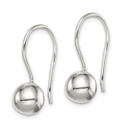 QE3484 Sterling Silver 8mm Ball Earrings
