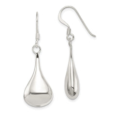 QE3936 Sterling Silver Rhodium-plated Teardrop Earrings