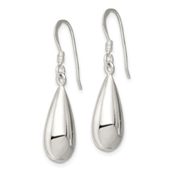 QE4125 Sterling Silver Fancy Teardrop Earrings