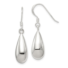 QE4125 Sterling Silver Fancy Teardrop Earrings