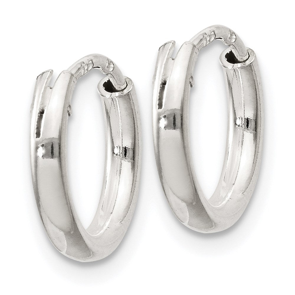 QE4362 Sterling Silver 2mm Hoop Earrings