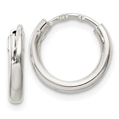QE4362 Sterling Silver 2mm Hoop Earrings