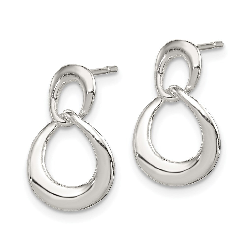 QE4675 Sterling Silver Fancy Dangle Earrings