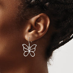 QE4753 Sterling Silver Butterfly Earrings