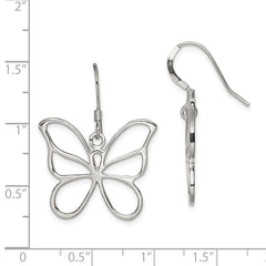 QE4753 Sterling Silver Butterfly Earrings